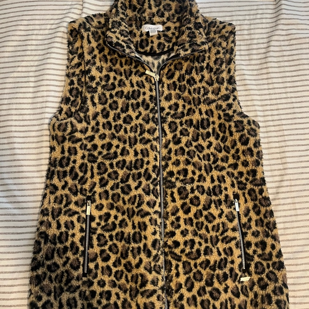 Cheetah Print Vest